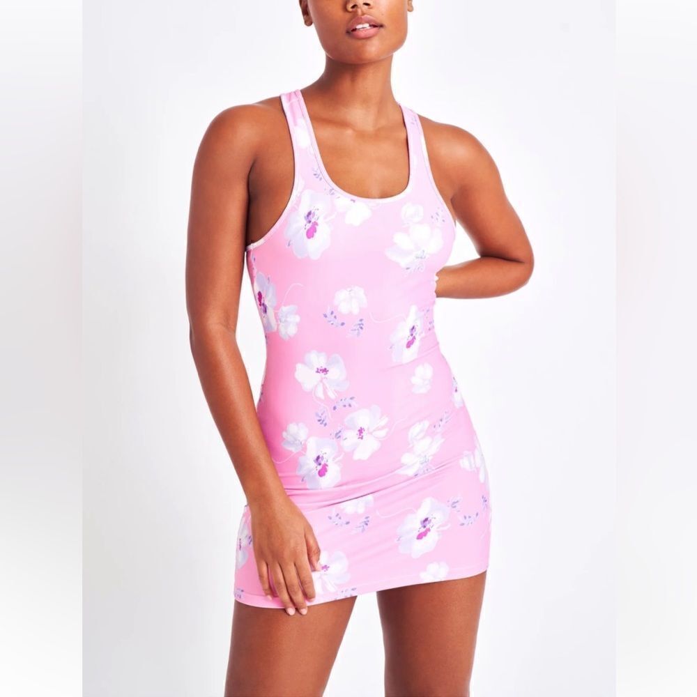 LoveShackFancy / Natori Mini Dress, Baby Pink Clouds